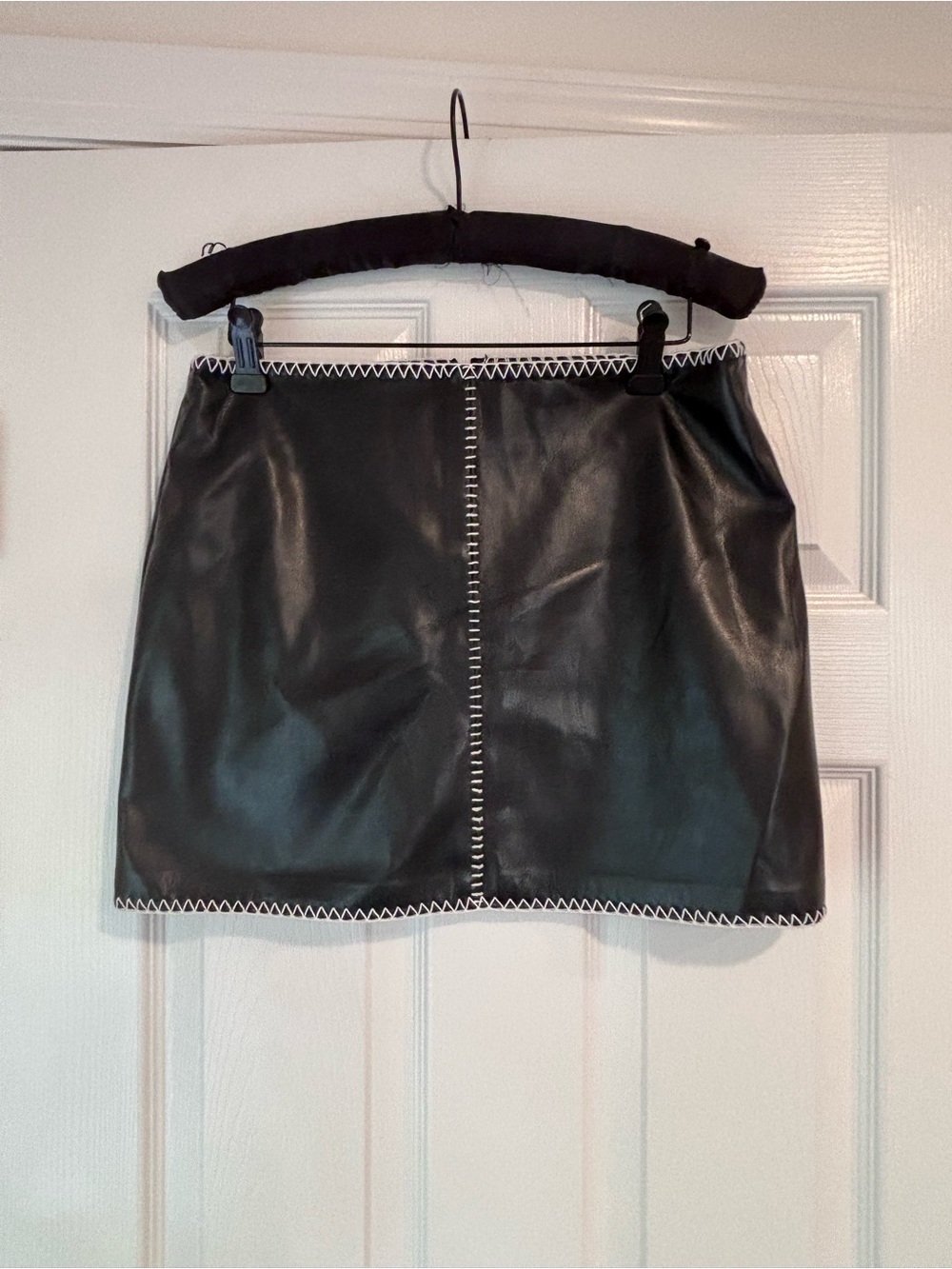 Amanda Uprichard Ginger Faux Leather Skirt size small